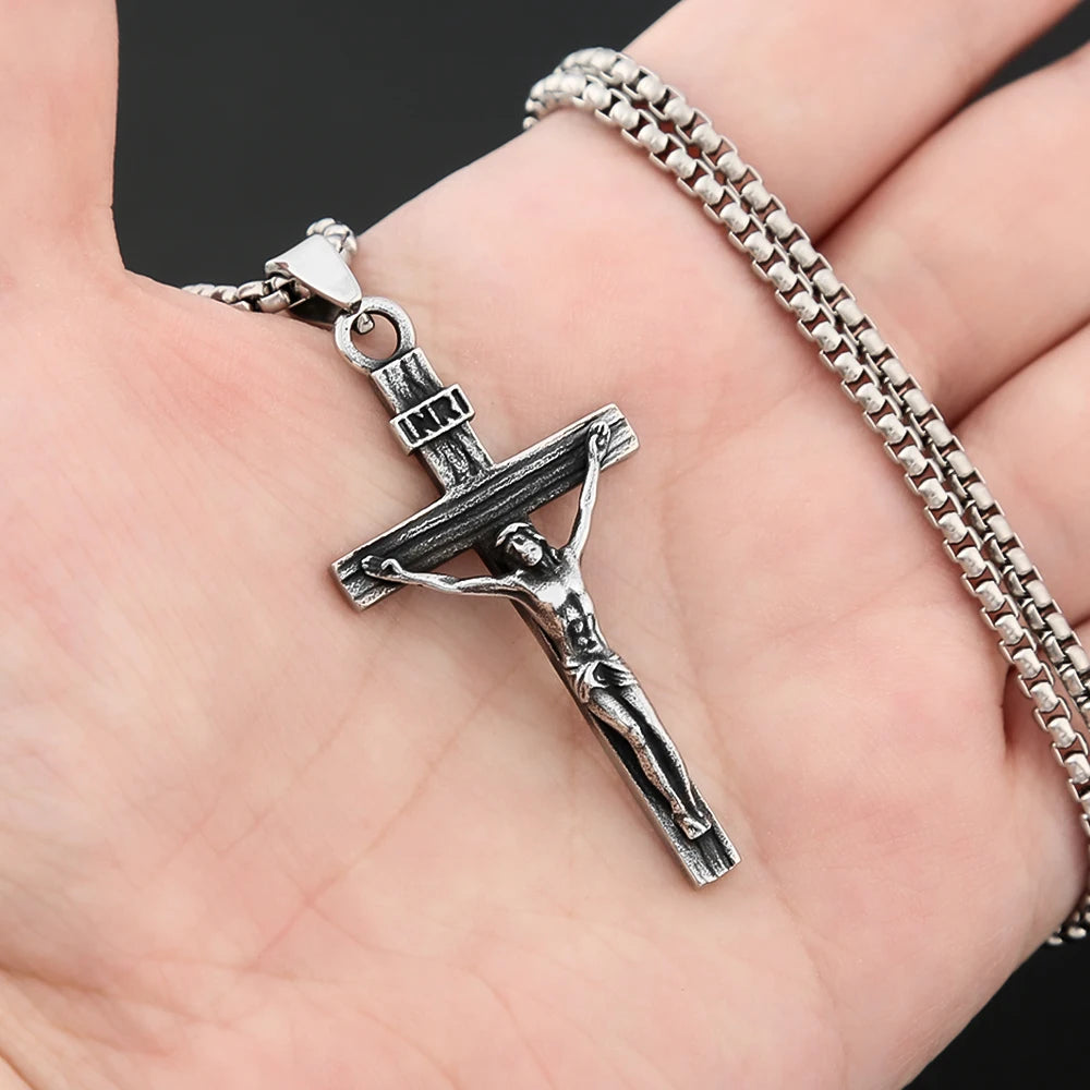 PENDRA Jesuscross 316L Stainless Steel Cross Pendant