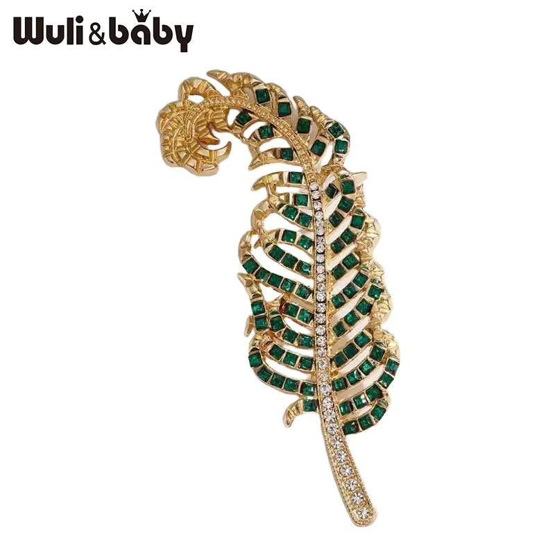 PENDRA Featherella 2-Color Luxury Feather Brooch