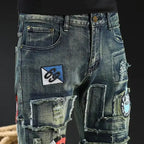 PENDRA Embroidered Fit Elastic Pants