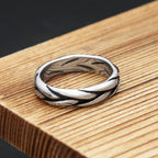 PENDRA Mobius Simple Stainless Steel Ring