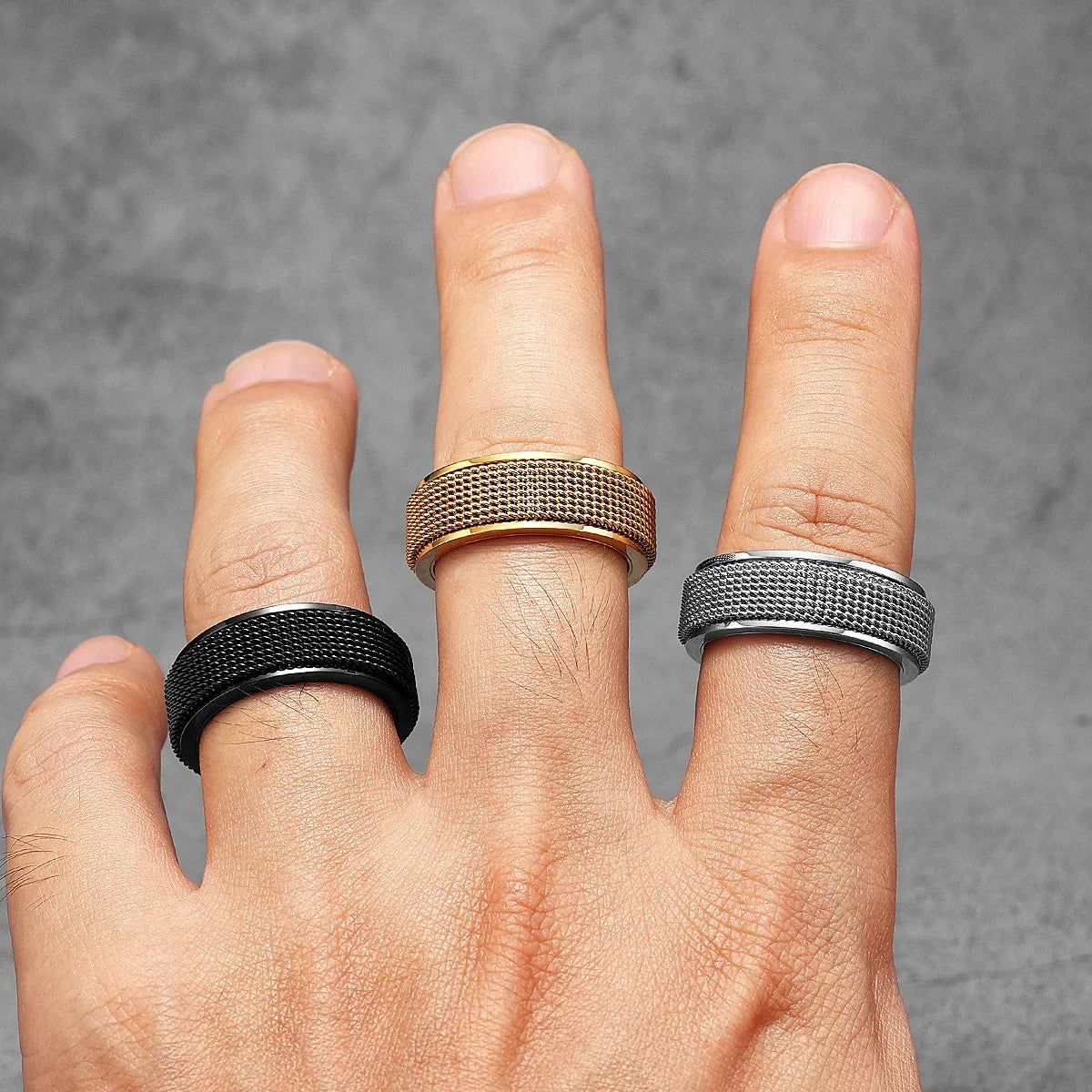 PENDRA Fidget Spinner Braid Ring