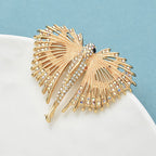 PENDRA Aquaflight Rhinestone Flying Fish Brooch