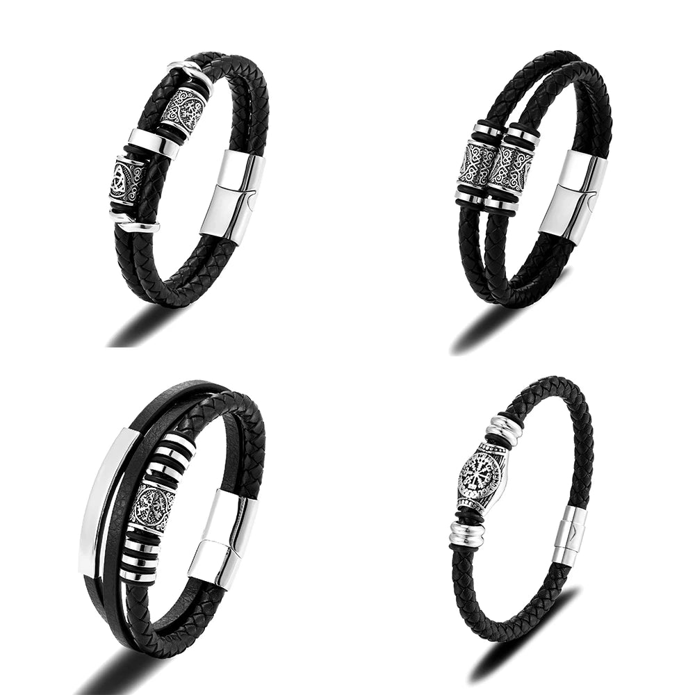 PENDRA Rune Classic Leather Bracelet