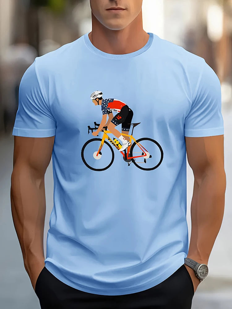 PENDRA Printed Sports Motorcycle T-Shirt