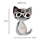 PENDRA Acrylic Cute Cat Brooch
