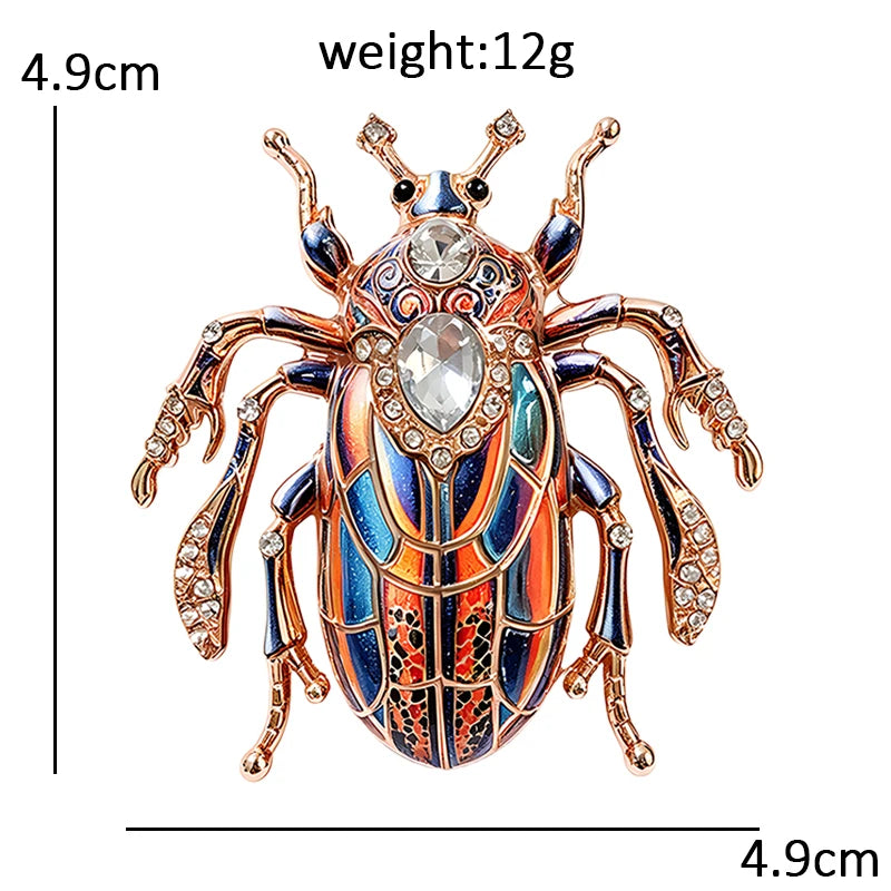 PENDRA Lucky Scarab Brooch