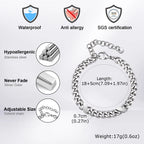 PENDRA Cuban Silver Link Bracelet
