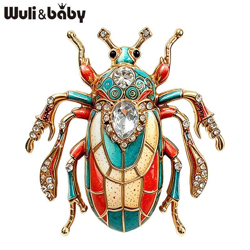 PENDRA Lucky Scarab Brooch