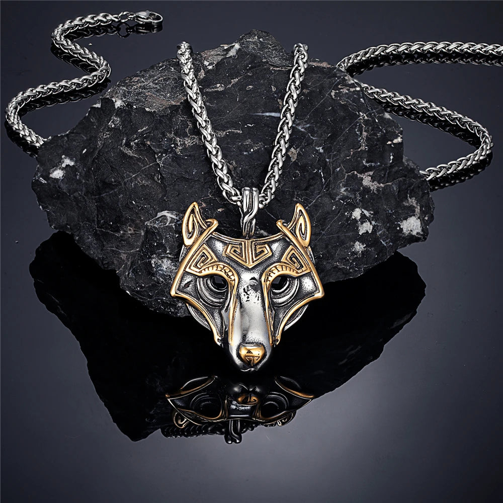 PENDRA Wolf Norse Celtic Necklace