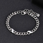 PENDRA Cuban Silver Link Bracelet