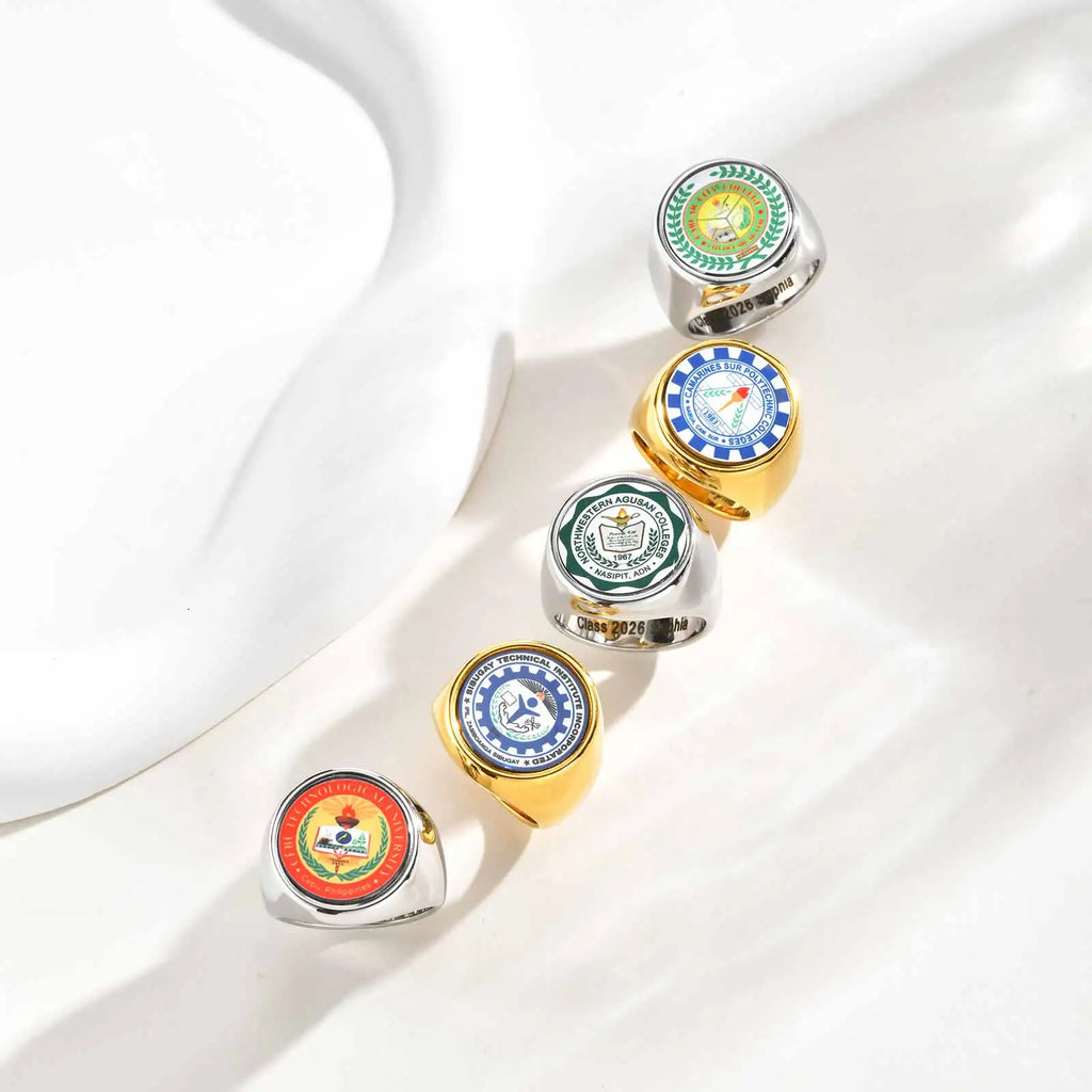 PENDRA Custom School Emblem Steel Ring