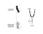 TIBETAN BUDDHIST PHURBA KILAYA THE MAGIC KNIFE WITH TIGER’S EYE LAVA STONE NECKLACE FOR MEN JEWELRY