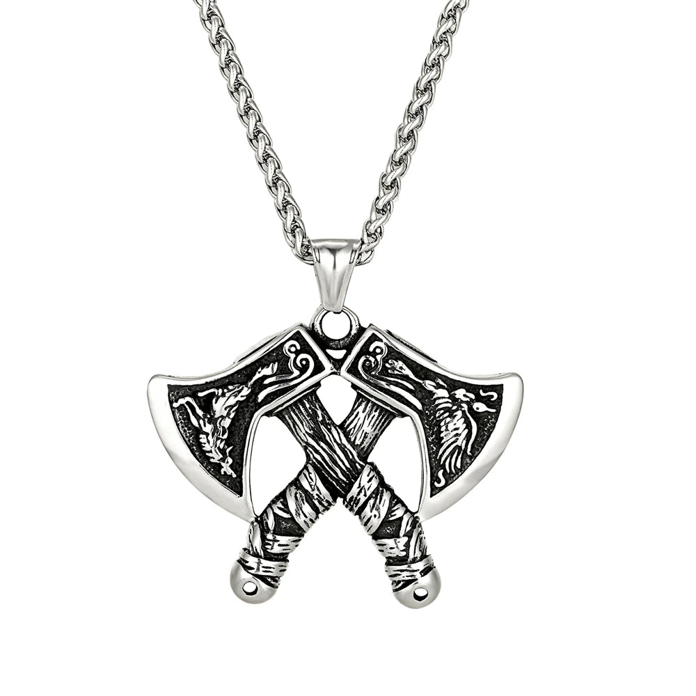 PENDRA Vikings Norse Steel Necklace