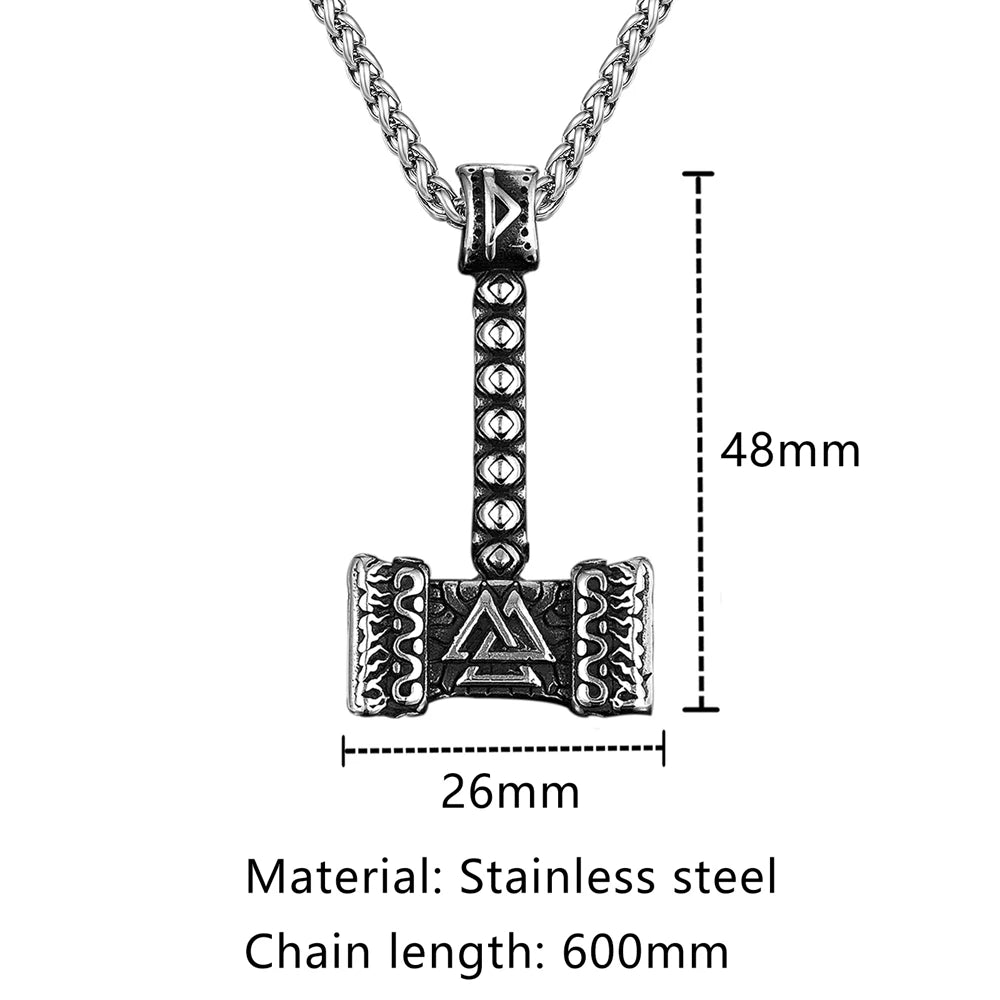 PENDRA Rune Steel Necklace