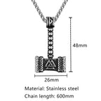 PENDRA Rune Steel Necklace