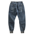 Wholesale 2022 New Hong Kong Style Spliced Ork Clothes Harem Pants Brand Solid Versatile Loose Legged Men Cowboy Baggy Jeans