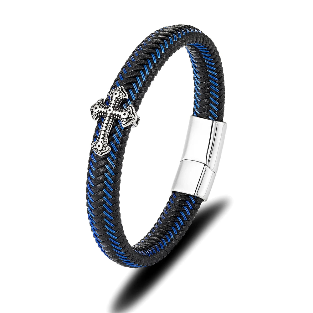 PENDRA Cross Blue Bracelet