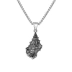 PENDRA Shellforge Stainless Steel Shell Pendant Necklace