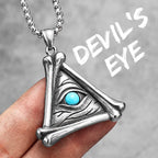 PENDRA Star David Masonic Steel Necklace