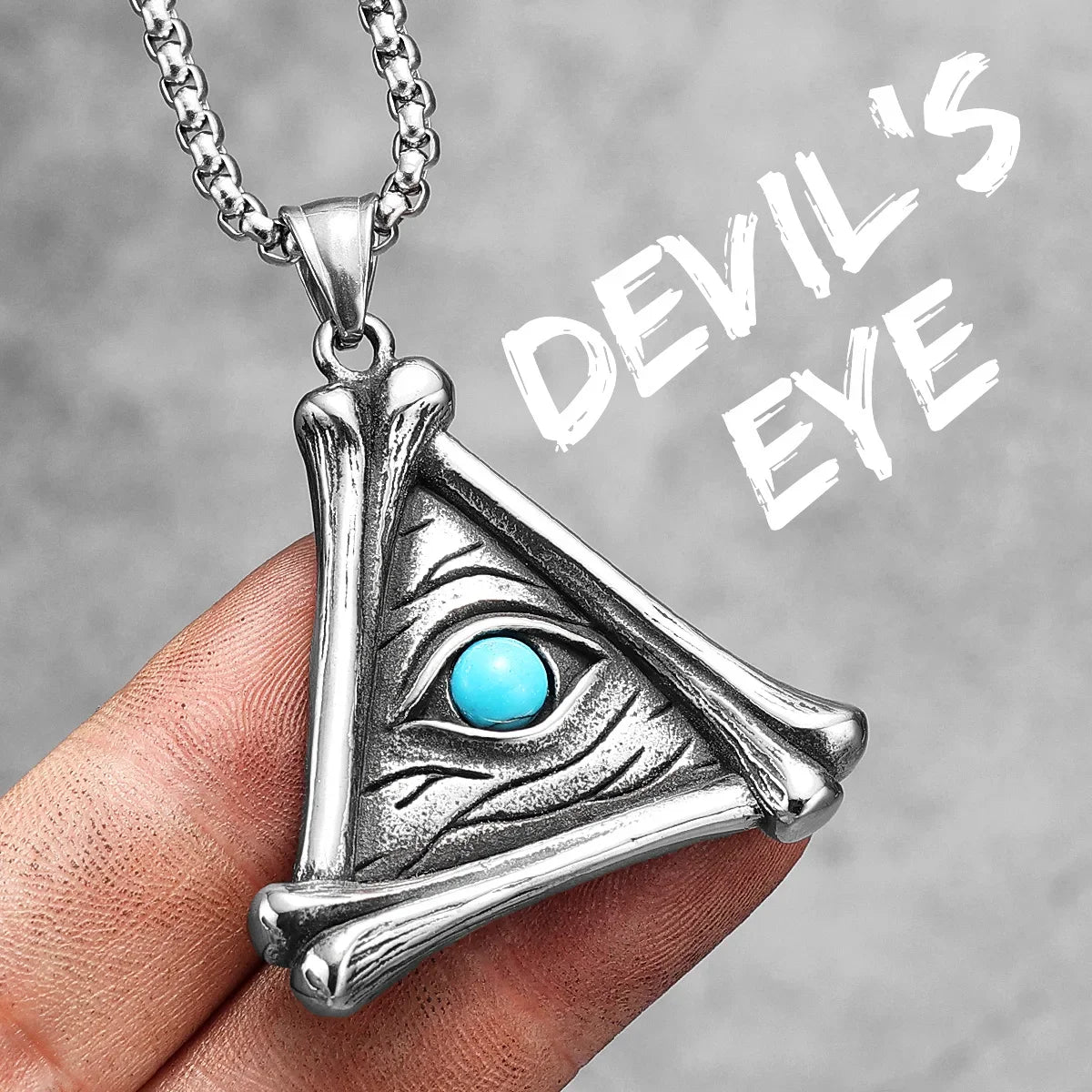 PENDRA Star David Masonic Steel Necklace