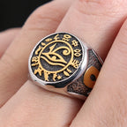PENDRA Horus Egyptian Eye of Horus Ring