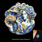 PENDRA Zodiac Porcelain Animal Brooch