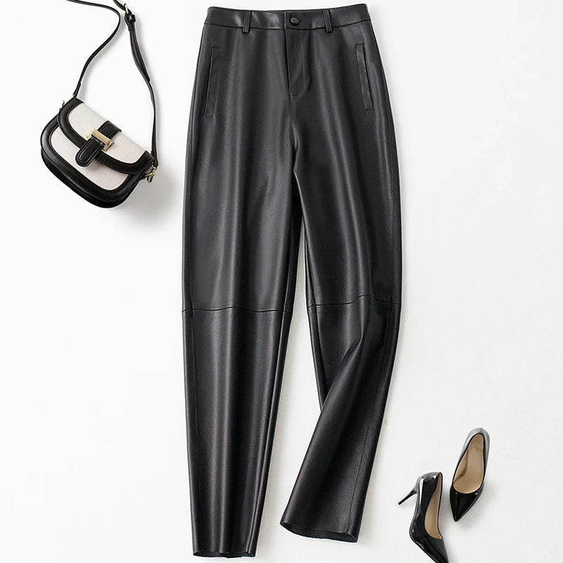 PENDRA Carrot Fit High Waist Cropped Pants