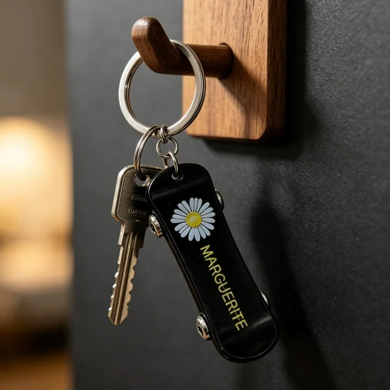 PENDRA Skateboard Stainless Steel Keychain