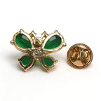 PENDRA Cute Butterfly Collar Pins For Women Girls 2-color Rhinestone Insects Brooch