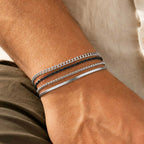 PENDRA Cuban Silver 4Pcs Bracelet