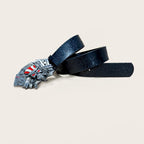 PENDRA Celesessa Leather Skull Gothic Belt