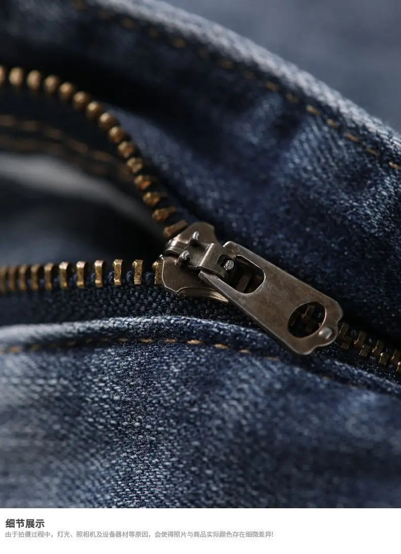 PENDRA Elastic Waist Denim Washed Pants