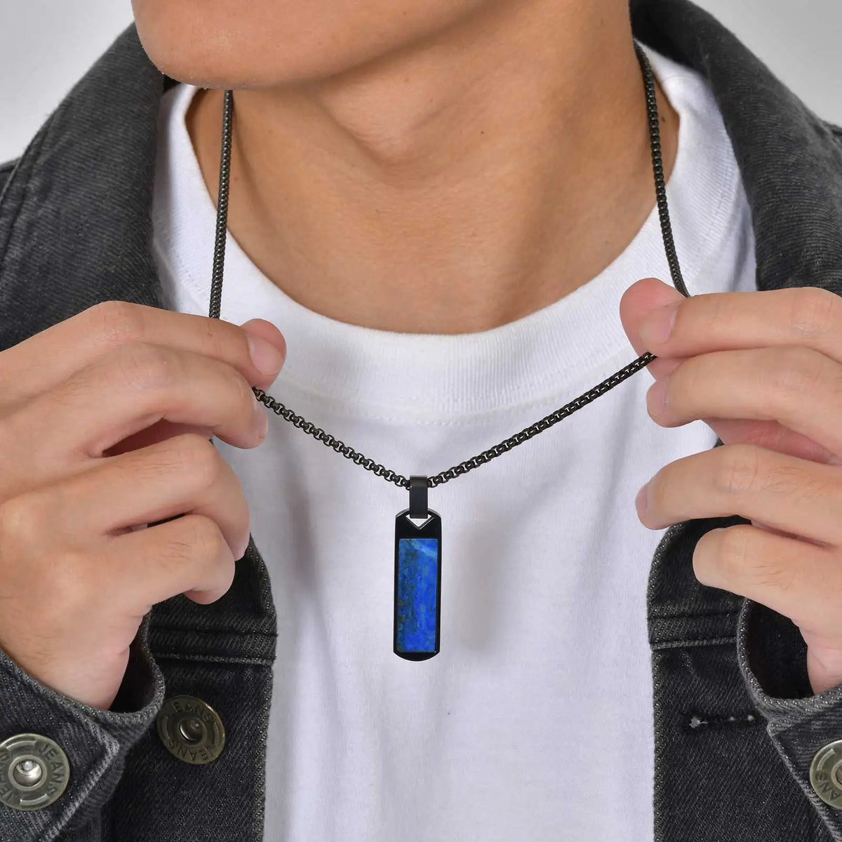 PENDRA Lapis Lazuli 2 Pendant Necklace