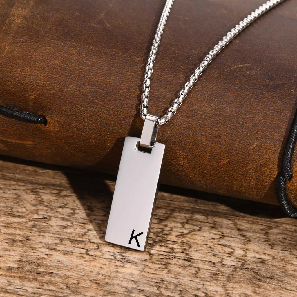 PENDRA Bar Initial Pendant Necklace