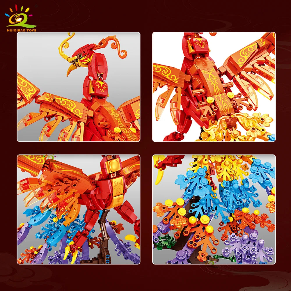 PENDRA Chinese Dragon Phoenix Building Set