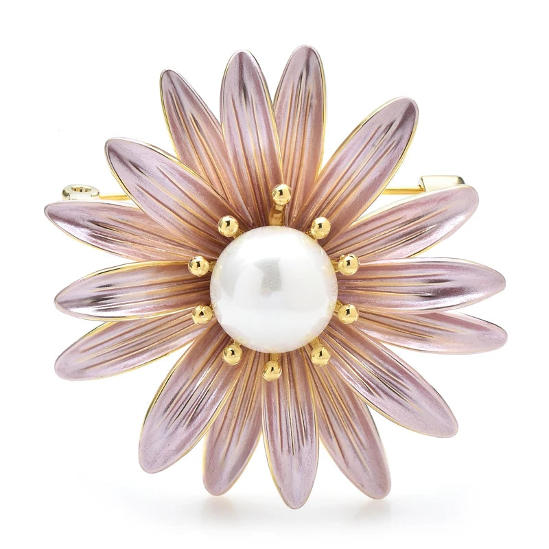 PENDRA Daisyelle Daisy Flower Brooch