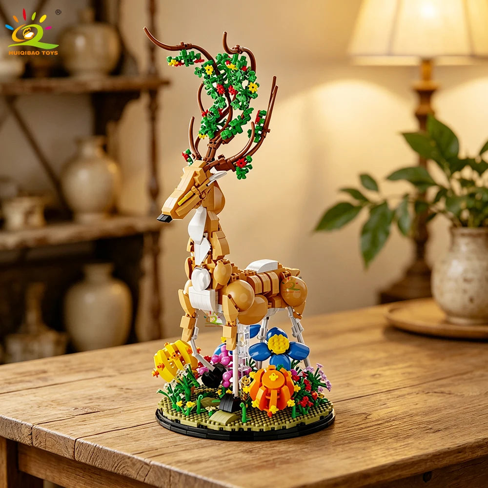 PENDRA Deer Floral Building Set