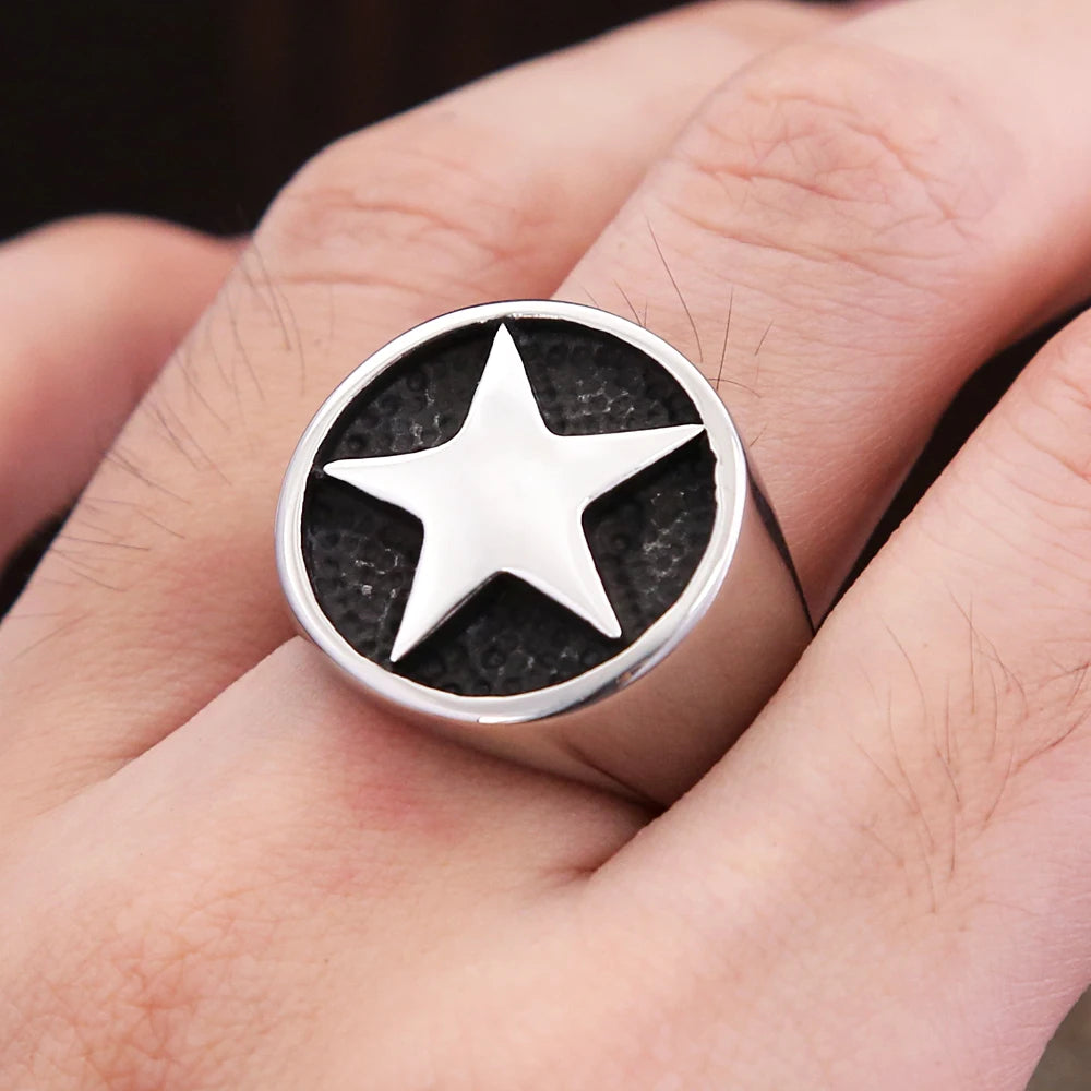 PENDRA Starcrest Lucky Star Signet Ring