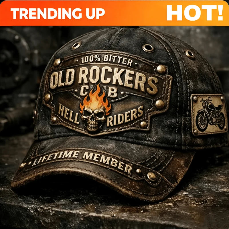 3D Printing Vintage Hell Riders Motorcycle Baseball Cap