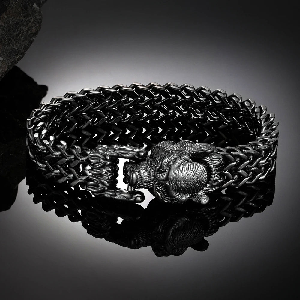 PENDRA Wolf Gold Chain Bracelet