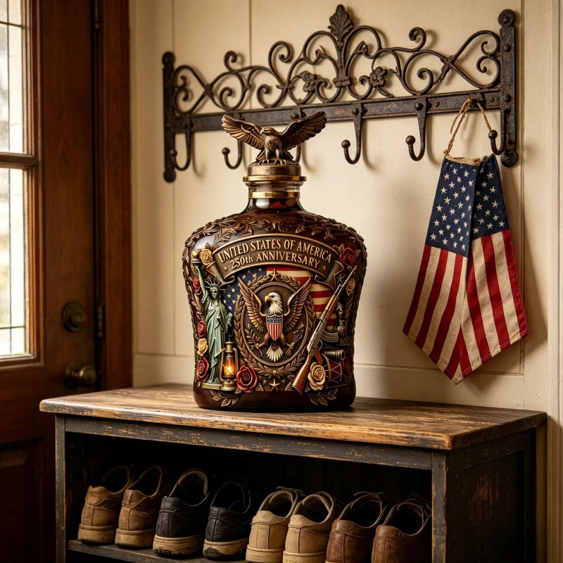 Vintage American Freedom Eagle Whiskey Decanter Liquor Bottle Collectible Decor Ornament collection-grade foreign wine bottle