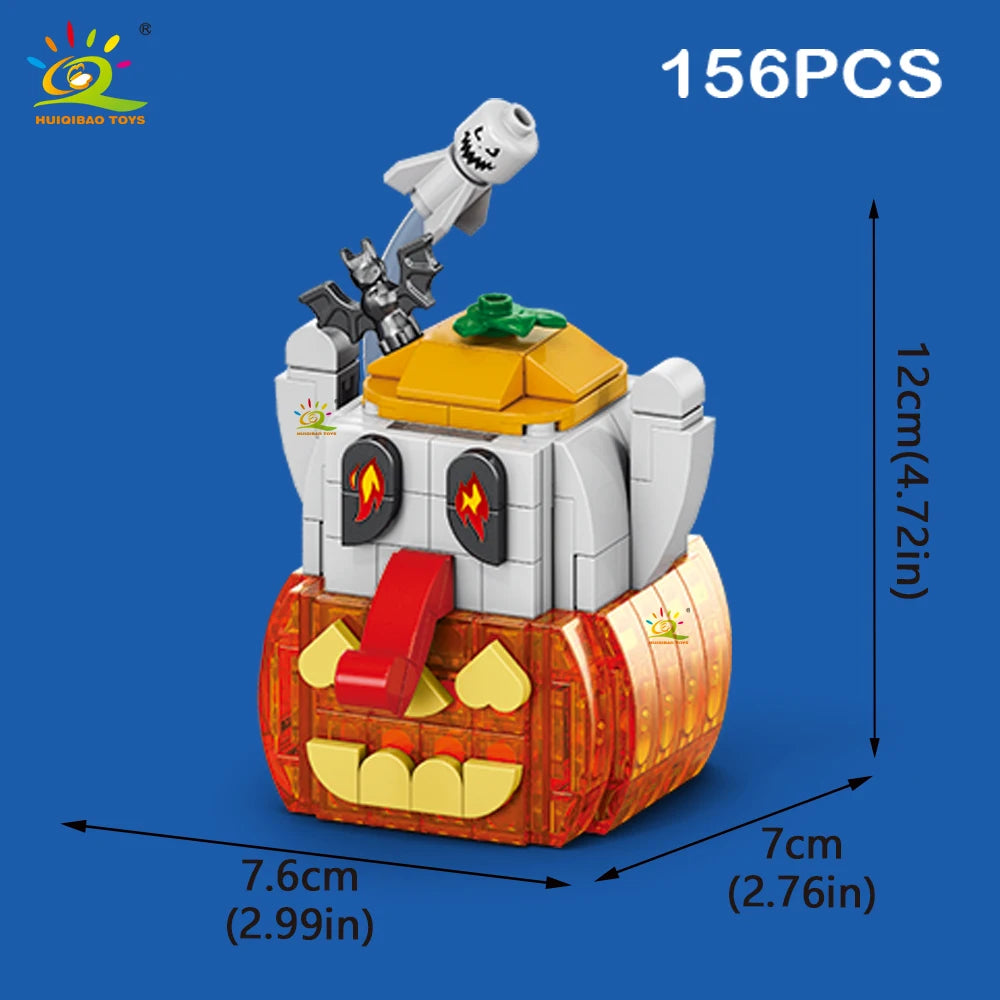 PENDRA Pumpkin Ghost House Building Set