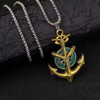 PENDRA Vikinganchor Vintage Stainless Steel Anchor Pendant