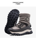 -30c Winter Waterproof Non-slip Cotton  Thick-soled Cold-proof High-top Men's Mountaineering Outdoor Thickened Warm Snow Boots