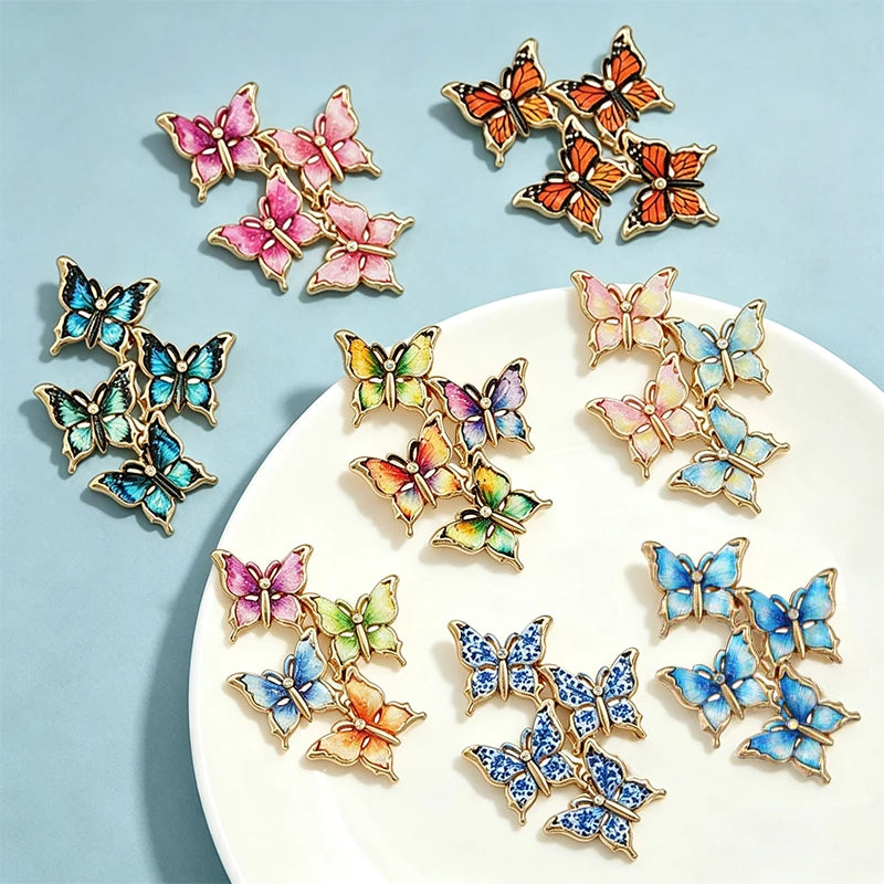 PENDRA Lines Of Butterflies Brooch