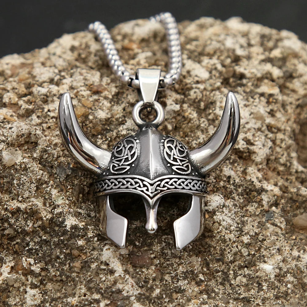 PENDRA Helmetmask Stainless Steel Helmet Mask Pendant