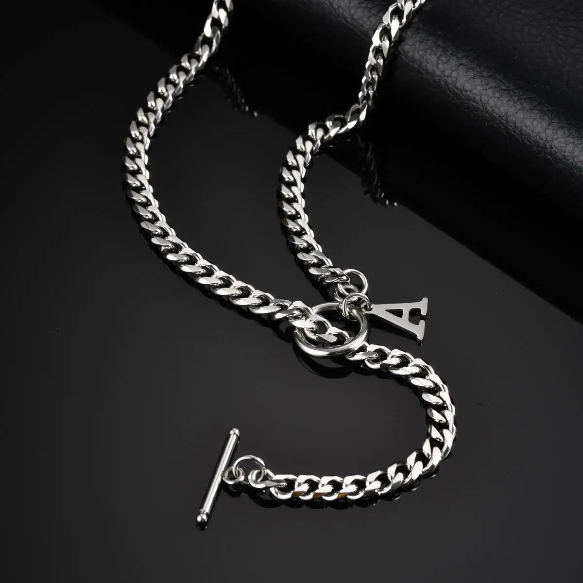 PENDRA Alphabet Letter Chain Necklace