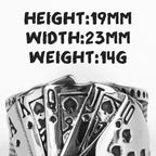 PENDRA 316l Straight Flush Ring