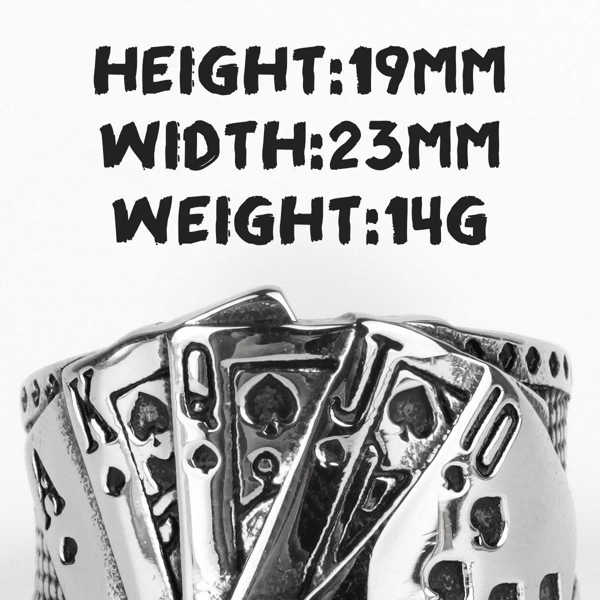 PENDRA 316l Straight Flush Ring