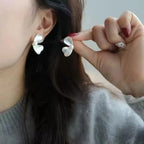 PENDRA Geometry Hoop Sterling Earrings